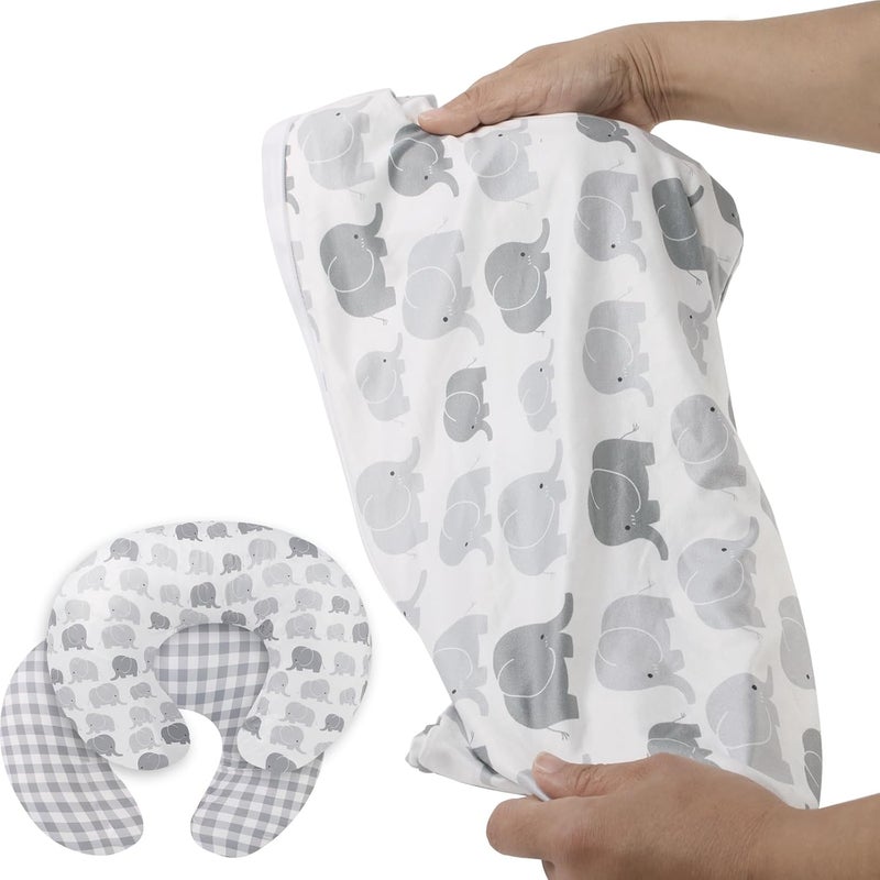Runhike Pillow Covers Compatible with Boppy Nursing Pillows,Pillow slipcover Compatible with Boppy Breastfeeding Pillows,Cover Only Pillow Not Included - Image 1